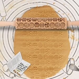Easter Egg Embossed Rolling Pin